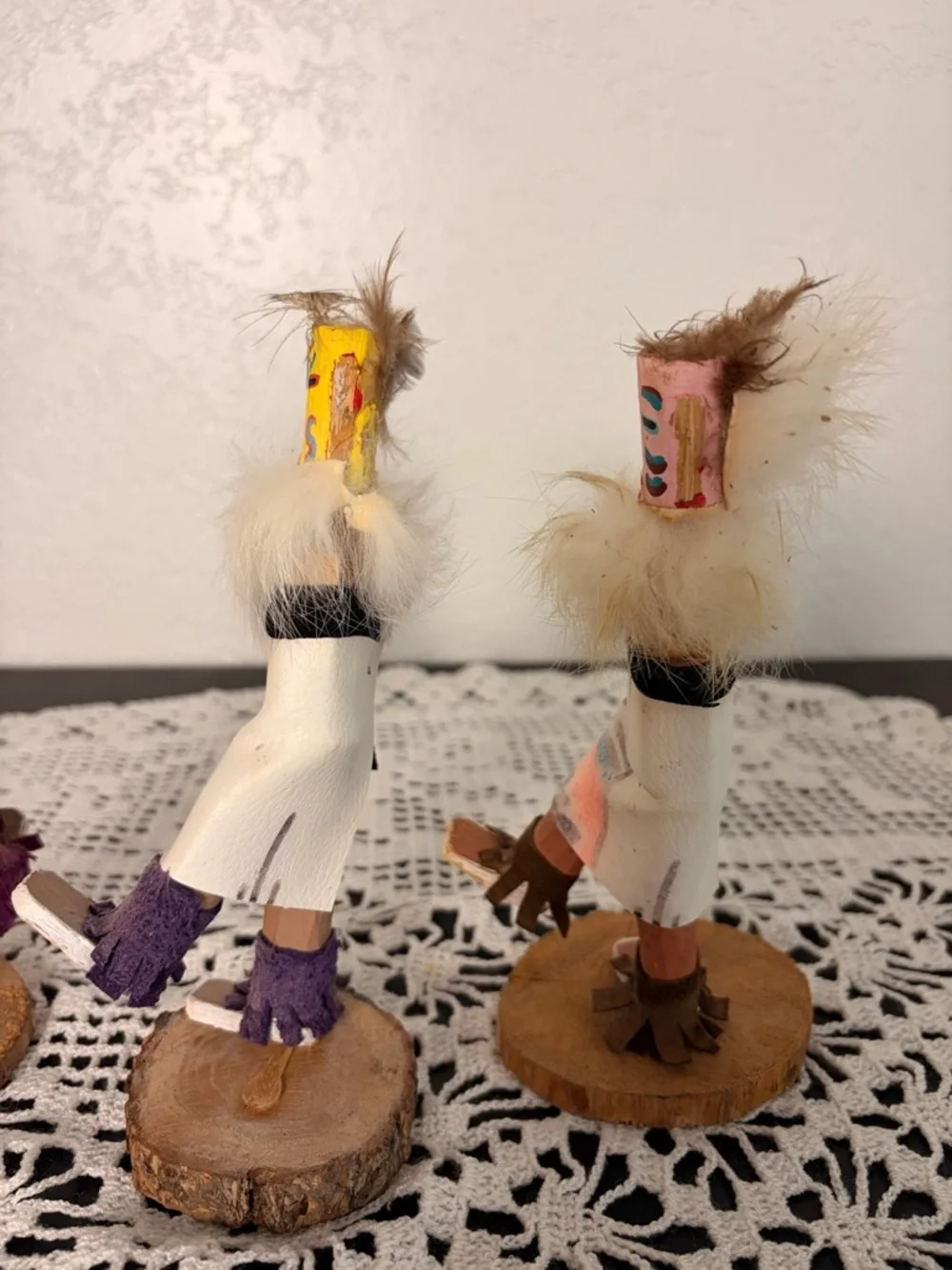 🪶✨ Vintage 3-Piece Hopi Kachina Doll Set – Hand Painted Wood ✨🪶 - Picture 11 of 11